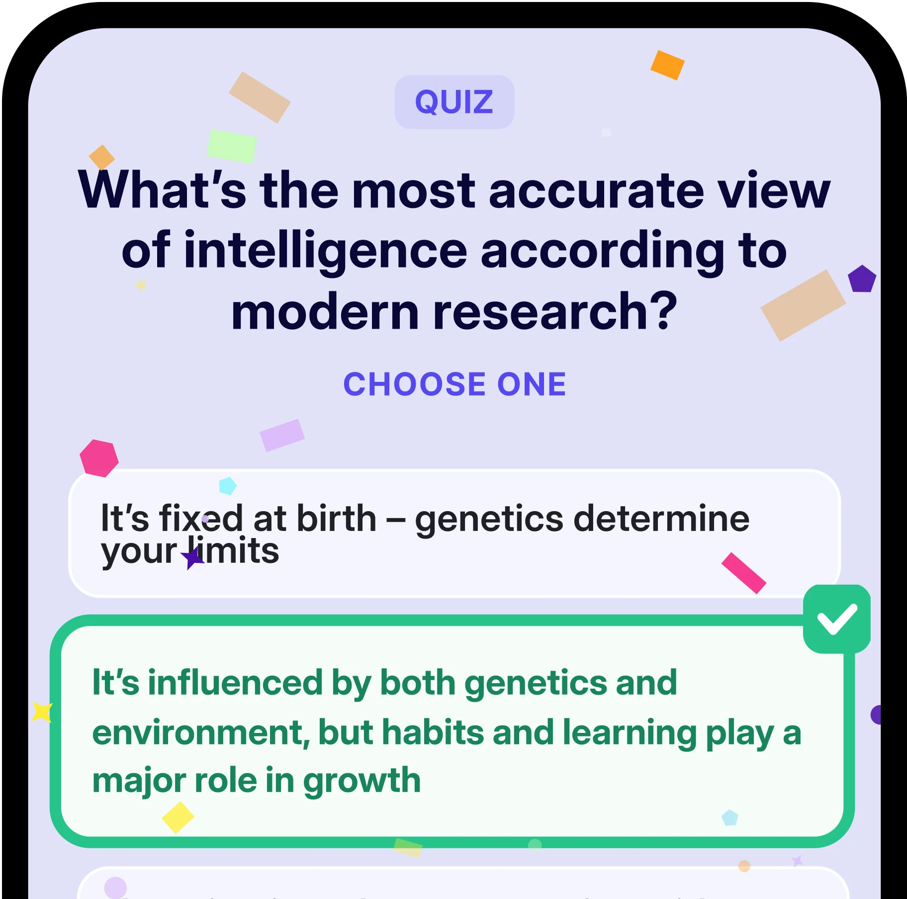 Interactive features